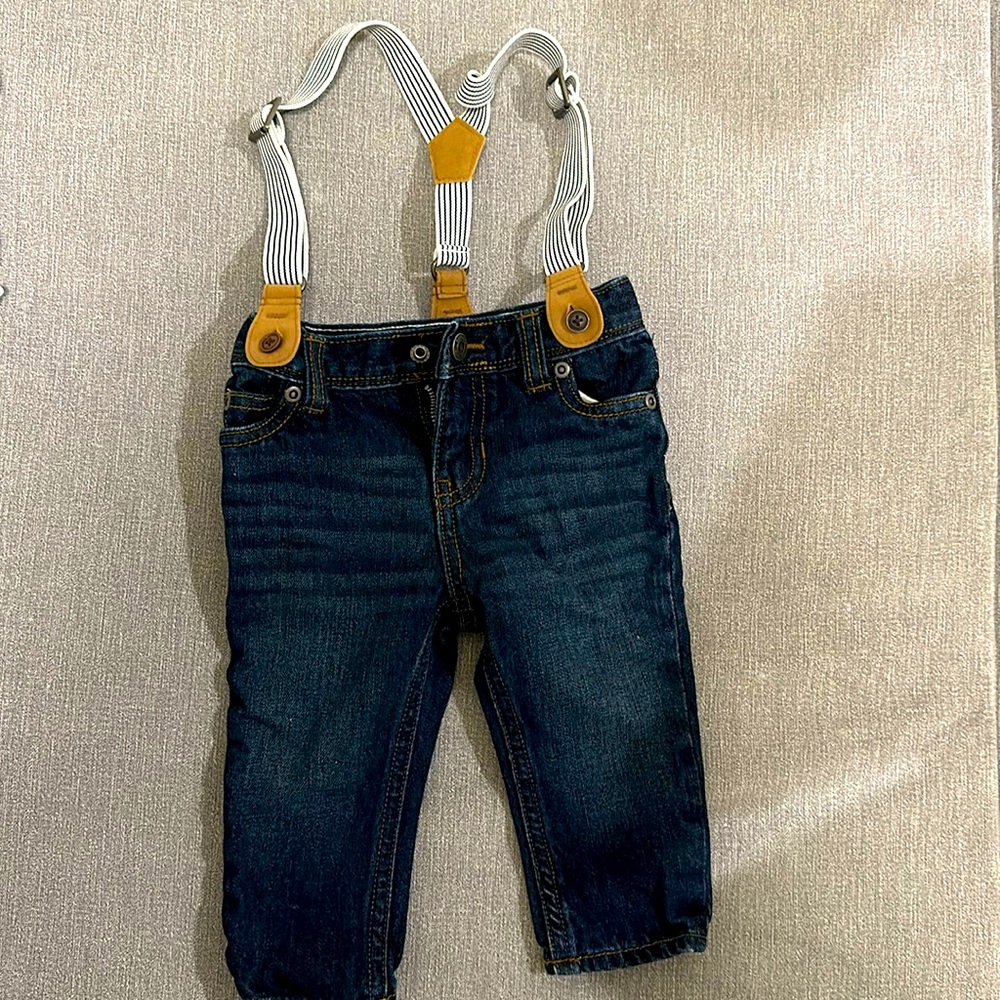 Carters jeans with suspenders